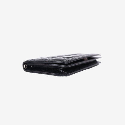 Dior Patent Clutch in Black Patent Calfskin Leather with Silver Hardware