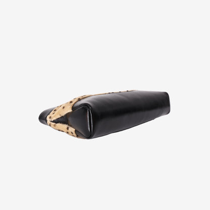 Chanel 26A Shopping Bag in Leopard-Print Calf Hair with Lambskin Leather and Gold Hardware