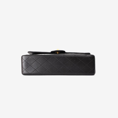 Chanel Vintage Classic Flap Medium in Black Lambskin Leather with Gold Hardware