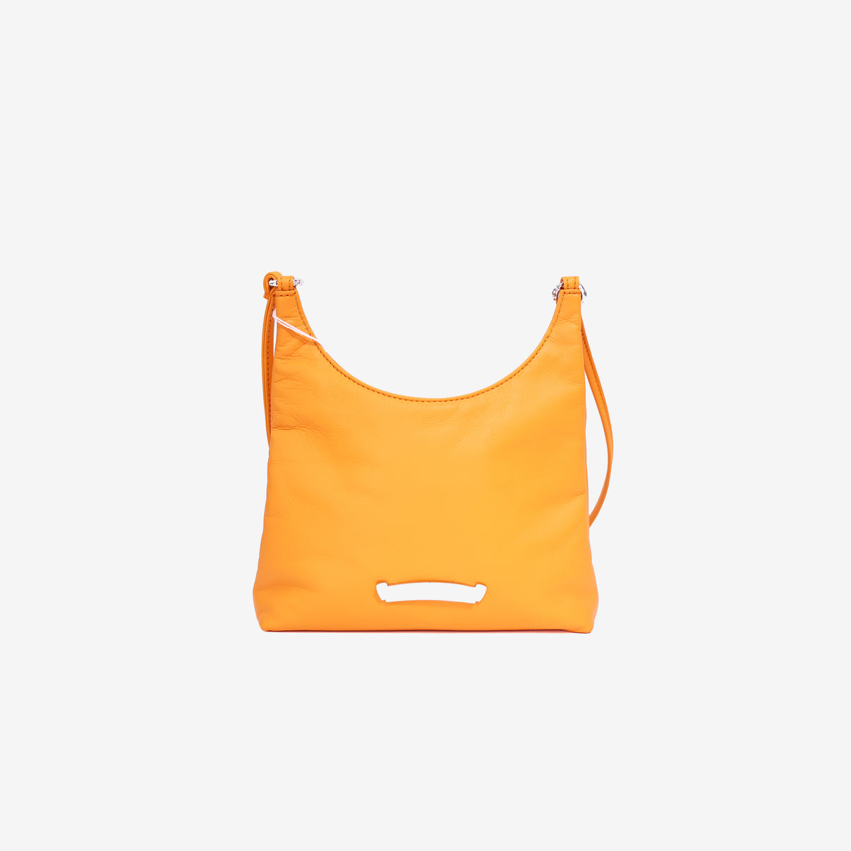 Chrome Hearts Viv Dagger Shoulder Bag in Orange Calf Leather with Silver Hardware back view