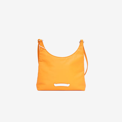 Chrome Hearts Viv Dagger Shoulder Bag in Orange Calf Leather with Silver Hardware back view