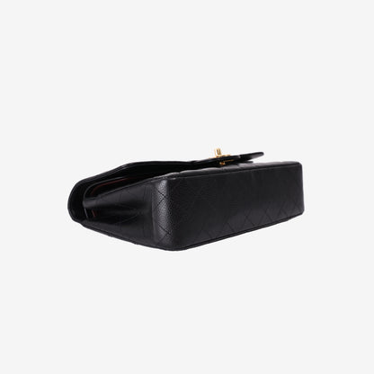 Chanel Medium Classic Flap Bag in Black Caviar Leather with Gold Hardware