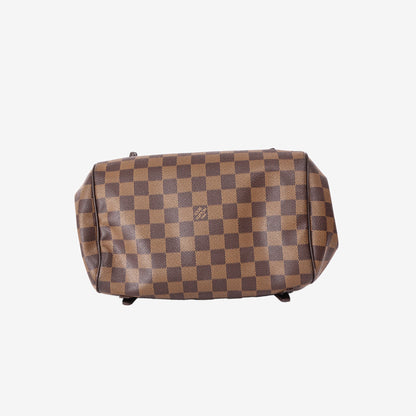 Louis Vuitton Rivington PM Handbag in Damier Ebene Canvas with Gold Hardware