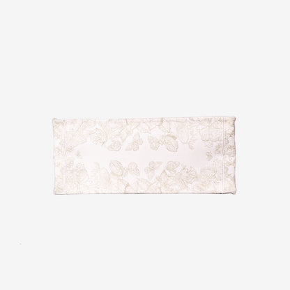 Dior Book Tote Medium in Latte Toile de Jouy Embroidered Cotton with Gold Detailing bottom view