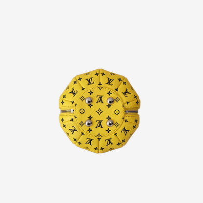 Louis Vuitton x Yayoi Kusama Limited Edition Pumpkin Bag in Yellow/Black Monogram Calfskin Leather with Silver Hardware