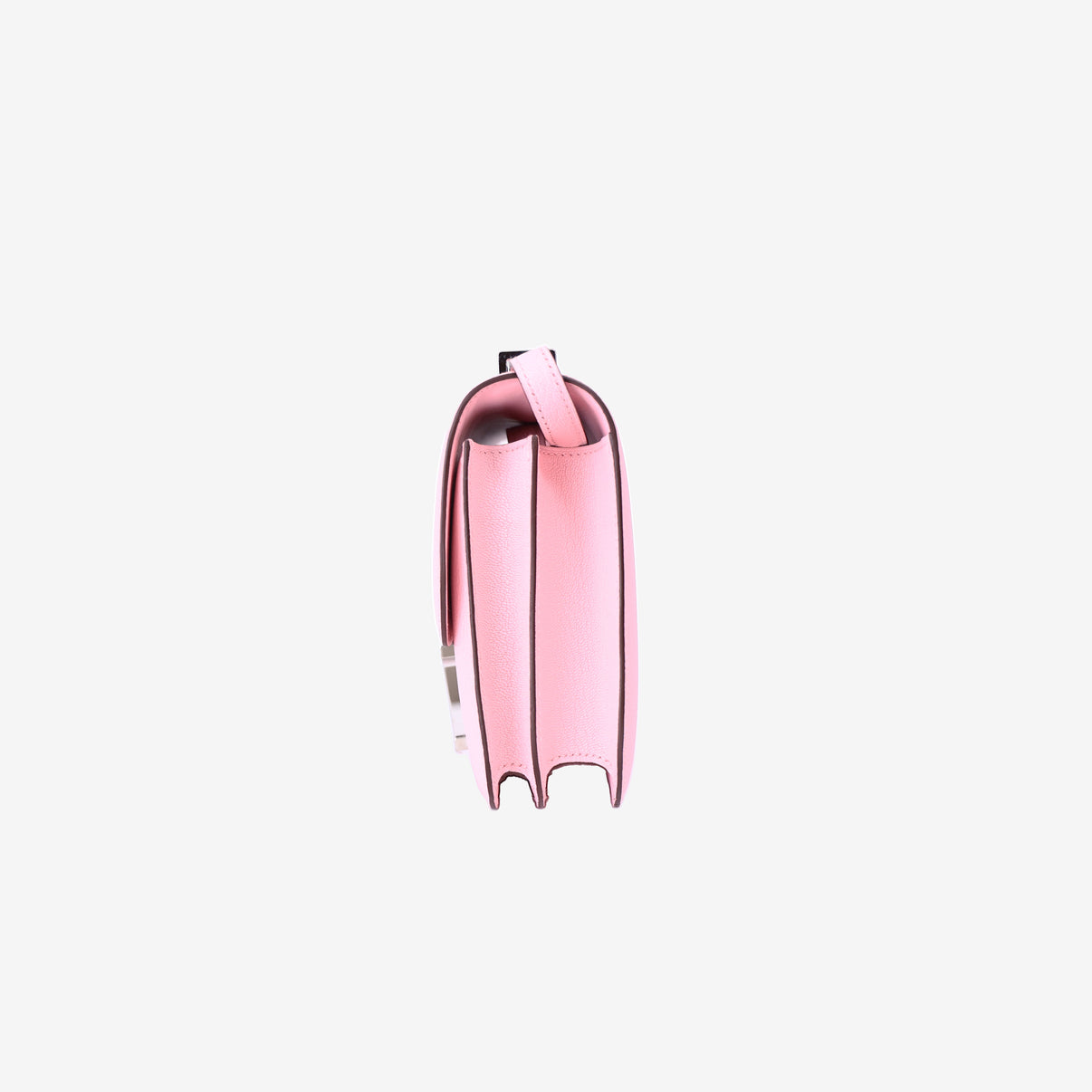 Hermès Constance 18 in Sakura Pink Chevre Mysore Leather with Palladium Hardware side view