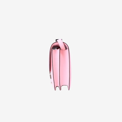 Hermès Constance 18 in Sakura Pink Chevre Mysore Leather with Palladium Hardware side view