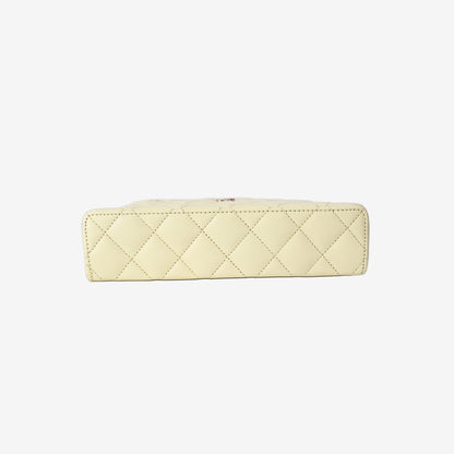 Chanel Vanity Bag in Lemon Yellow Caviar Leather with Gold Hardware