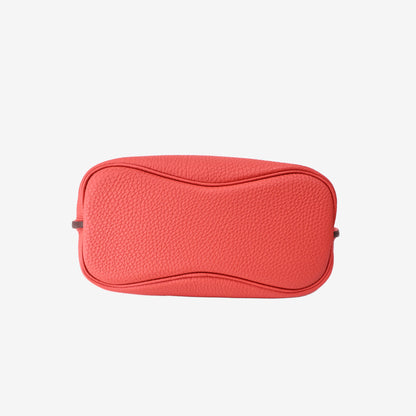 Hermès So Kelly 26 Shoulder Bag in Rouge Togo Leather with Palladium Hardware