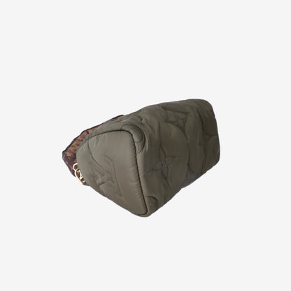 Louis Vuitton Pillow Speedy 25 Bag in Khaki Green Nylon with Gold Hardware