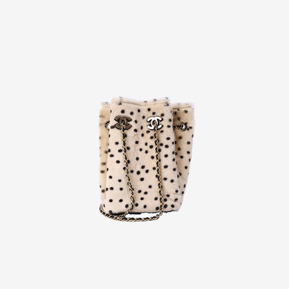 Chanel Pony Hair Cheetah Printed CC Chain Bucket Bag in Beige Pony Hair with Gold Hardware (Contact to Enquire)