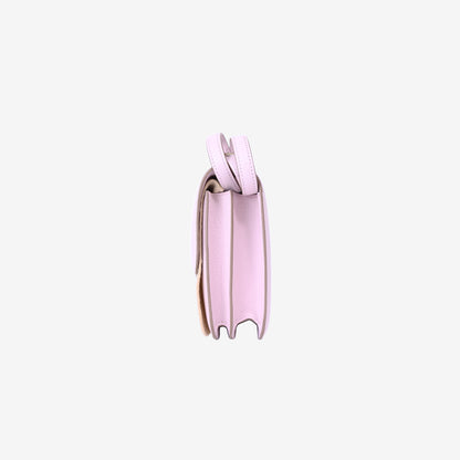 Hermès Constance 18 in Mauve Pale Chevre Mysore Leather with Palladium Hardware side view