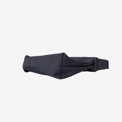 Longchamp Mini Crossbody Bag in Black Canvas with Silver Hardware