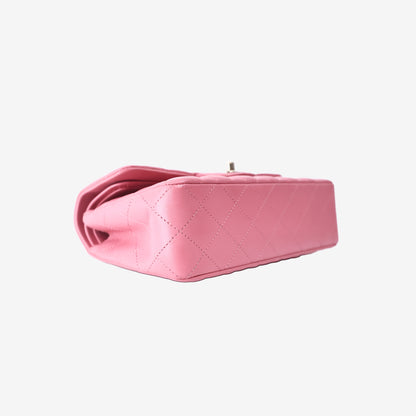 Chanel Classic Flap Bag in Pink Lambskin with Gold Hardware