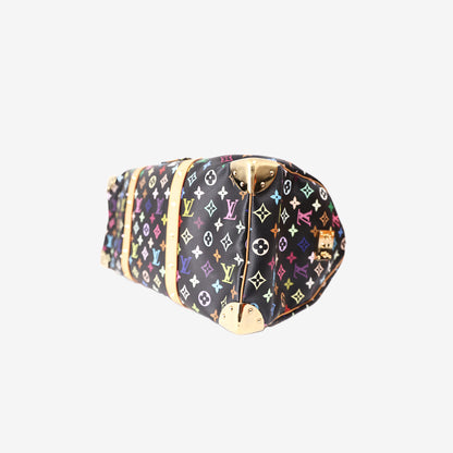 Louis Vuitton Speedy 45 Handbag in Noir Monogram Multicolor Canvas with Leather Trim (Contact to Enquire)