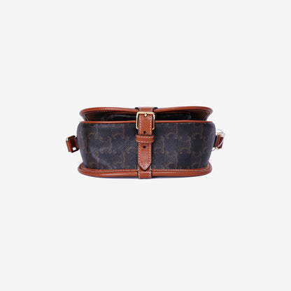 Celine Medium Folco Bag Triomphe Canvas Calfskin (Contact to Enquire)