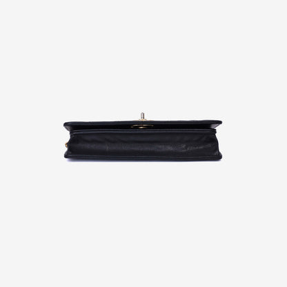 Chanel Camellia Wallet on Chain in Black Caviar Leather with Gold Hardware