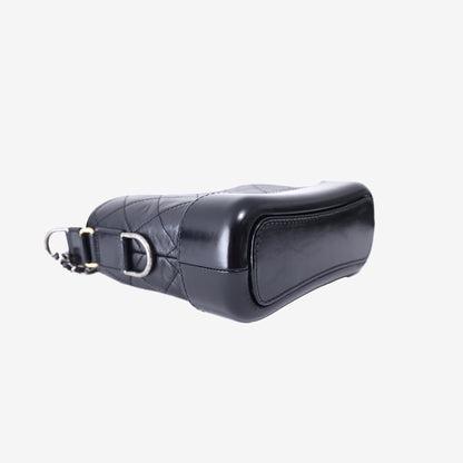 Chanel Gabrielle Small Bag in Black Calfskin Leather with Mixed Hardware