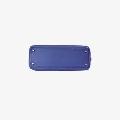 Hermès Kelly 32 in Bleu Togo Leather with Palladium Hardware (Contact to Enquire)