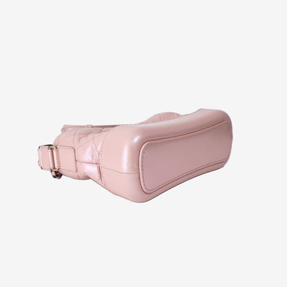 Chanel Gabrielle Small Hobo Bag in Pink Calfskin Leather with Gold Hardware