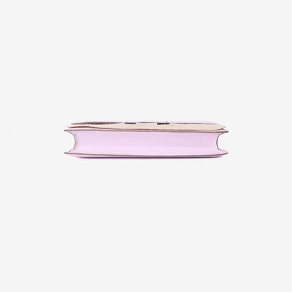 Hermès Constance Elan in Mauve Pale Epsom Leather with Palladium Hardware bottom view