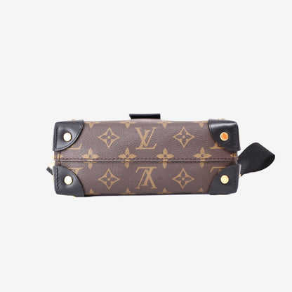 Louis Vuitton Petite Malle Souple in Monogram Canvas with Black Leather Trim