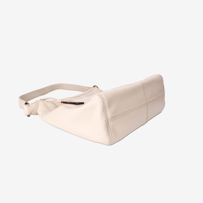 Chanel Leather Tortoiseshell CC Hobo Tote Bag in Beige Calfskin Leather with Gold Hardware