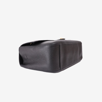 Chanel 26S Maxi Flap Bag in Black Grained Calfskin Leather with Gold Hardware (Contact to Enquiry)