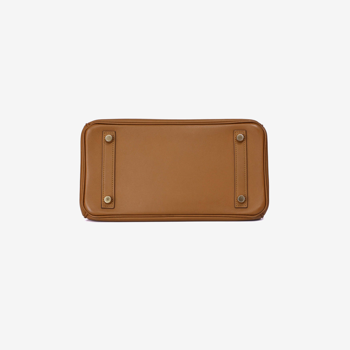 Hermès Birkin 25 in Bronze Doré Swift Leather with Gold Hardware bottom view