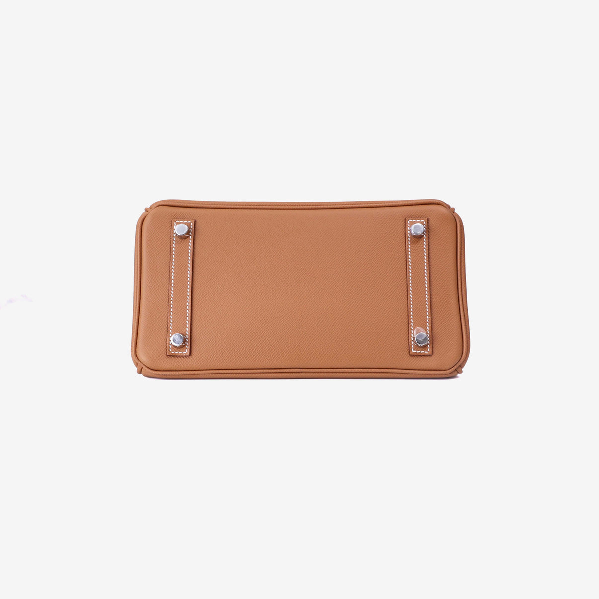 Hermès Birkin 25 in Gold Epsom Leather with Palladium Hardware bottom view