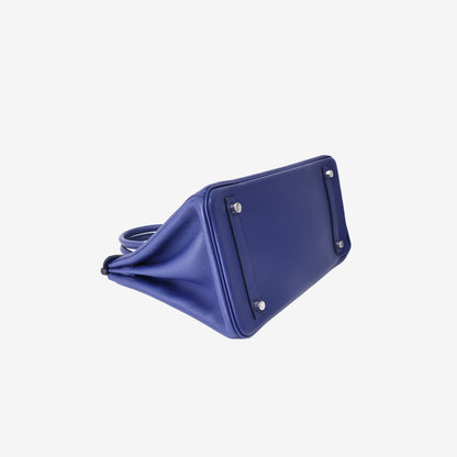 Hermès Birkin 30 in Bleu Vache Trekking Leather with Palladium-Plated Hardware