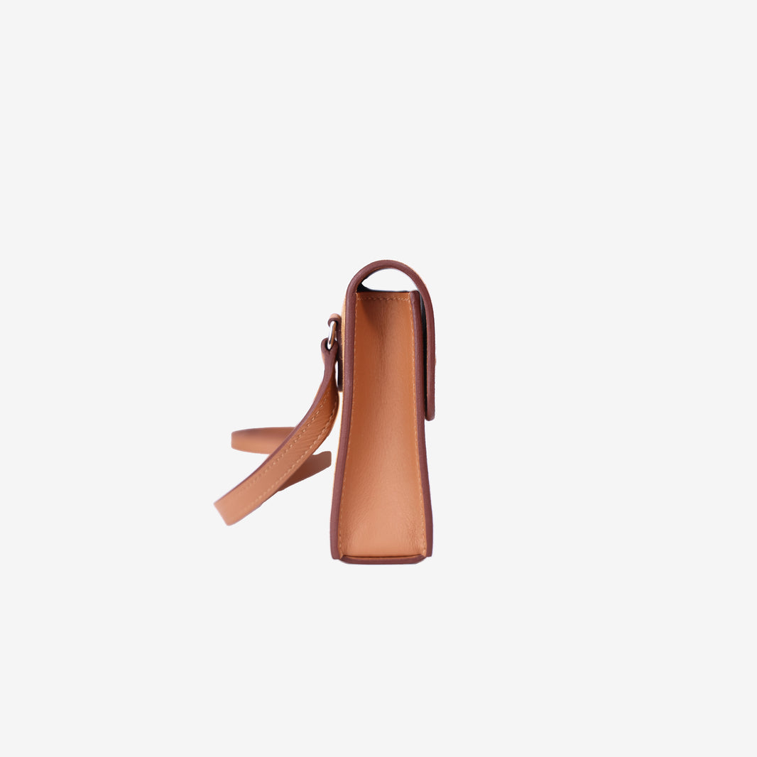 Hermès Snap Wallet in Sesame Veau Grizzly Suede and Swift Leather with Palladium Hardware
