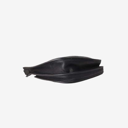 Hermès Evelyne 33 in Black Clemence Leather with Palladium-Plated Hardware