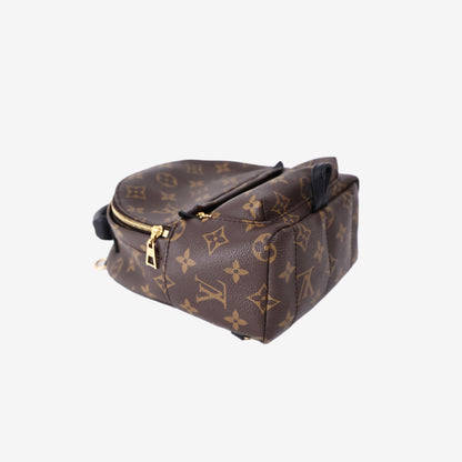 Louis Vuitton Palm Springs Mini Backpack in Brown Monogram Canvas with Gold Hardware