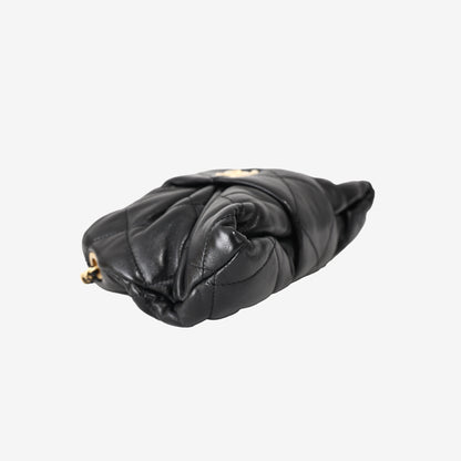 Chanel Mini Bow Bag in Black Quilted Lambskin Leather with Gold Hardware