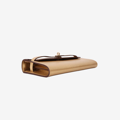 Hermès Kelly To Go in Doré Chèvre Chamkilight with Gold Hardware