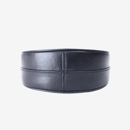 Coperni Mini Swipe Top-Handle Bag in Black Calf Leather