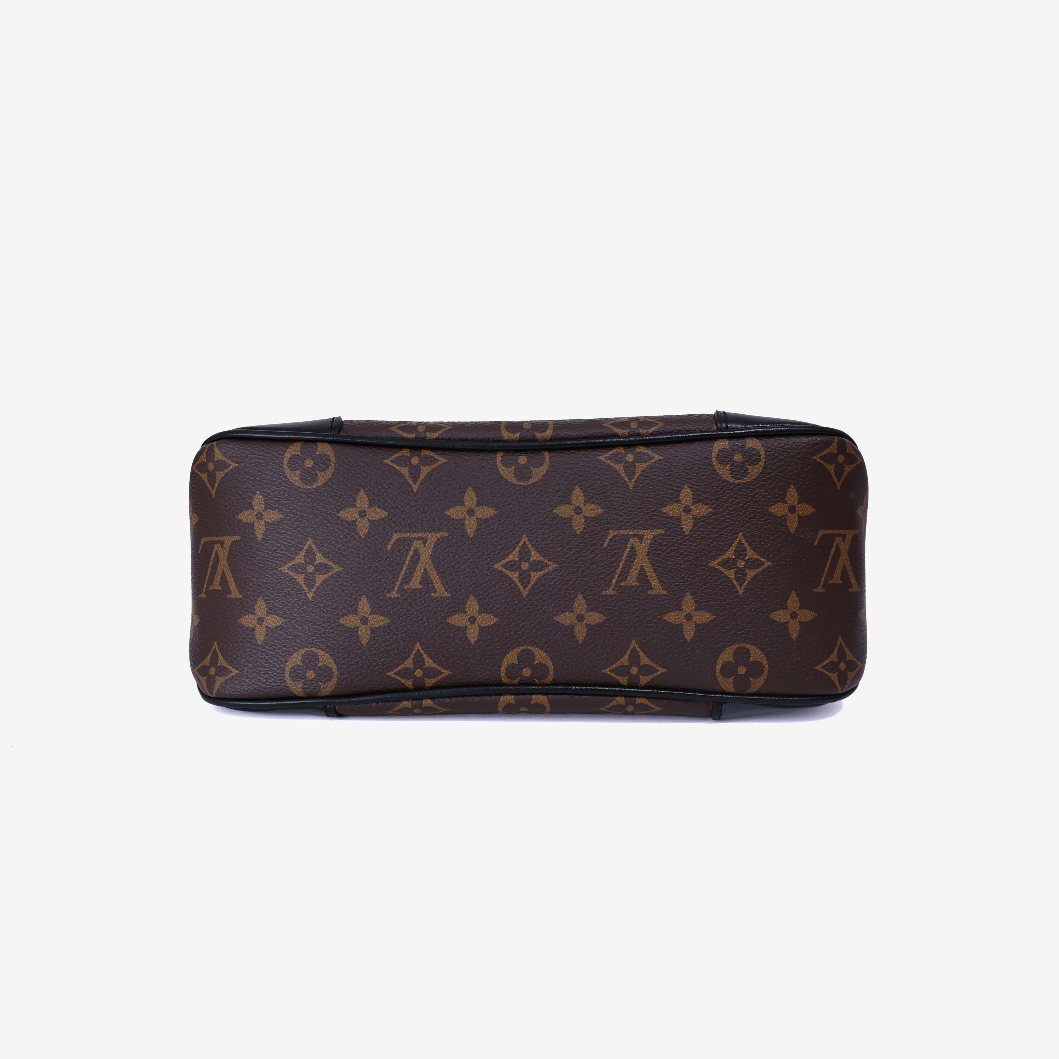 Louis Vuitton Boulogne PM Bag in Brown Monogram Canvas bottom view