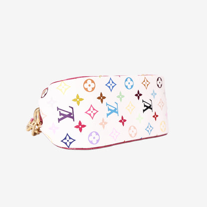 Louis Vuitton Marilyn Handbag in Monogram Canvas and Multicolour Crocodile Leather with Gold Hardware bottom side view