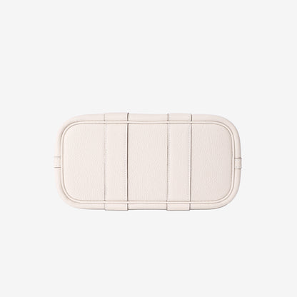 Hermès Garden Party 23 in White Togo Leather with Palladium Hardware