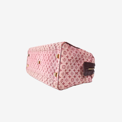 Louis Vuitton Josephine GM Satchel in Cherry Pink Mini Monogram Canvas with Gold Hardware