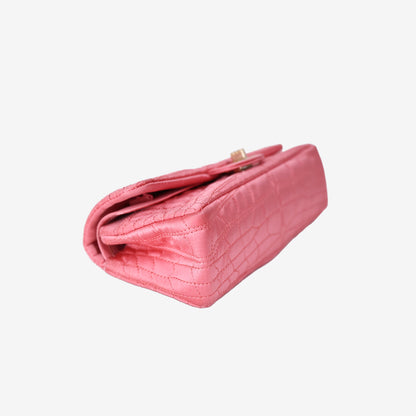 Chanel 2.55 Bag in Pink Satin with Gold Hardware