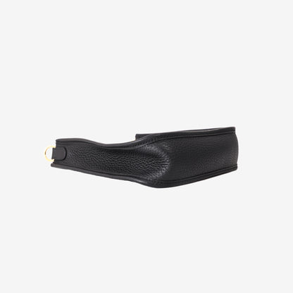 Hermès Evelyne 16 in Black Clemence Leather with Gold-Plated Hardware