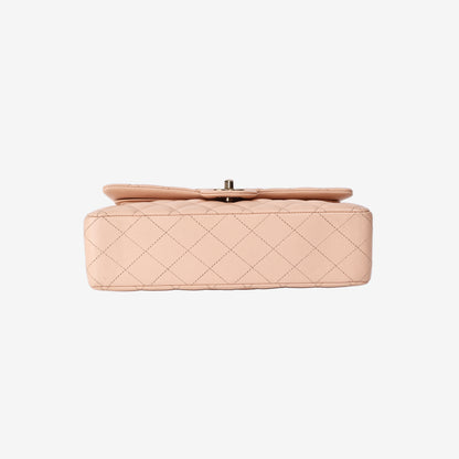 Chanel Medium Classic Double Flap Bag in Light Beige Caviar with Gold Hardware