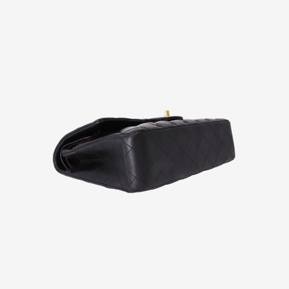 Chanel Classic Flap Bag Medium in Black Lambskin with Gold Hardware