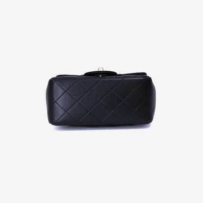 Chanel Mini Classic Hand Bag in Black Lambskin with Gold Hardware (Contact to Enquire)