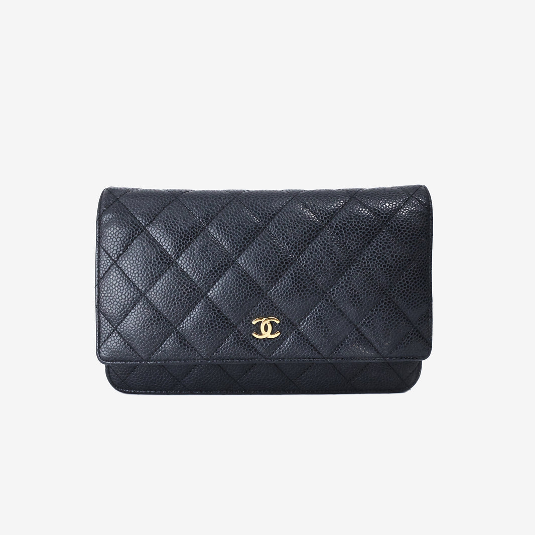 Chanel Wallet on Chain in Black Caviar Leather with Gold Hardware (Contact to Enquire)
