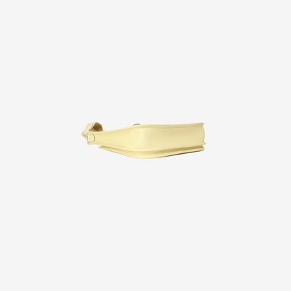 Hermès Evelyne 29 in Jaune Poussin Epsom Leather with Palladium Hardware bottom side view