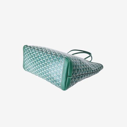Goyard Saint Louis Tote Bag in Green Goyardine Canvas
