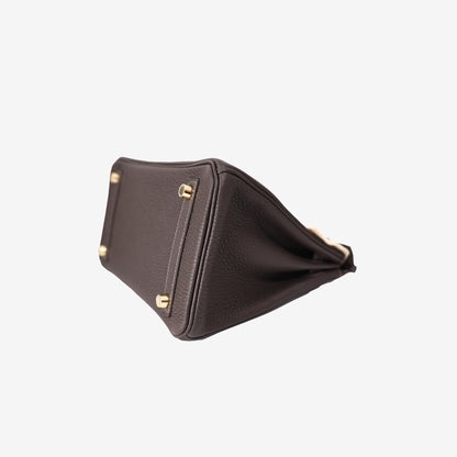 *HOT* Hermès Birkin 25 in Bai Brun Togo Leather with Gold-Plated Hardware